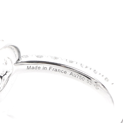 Hermes 18K White Gold Diamond Finesse Ring 53 6.25 4 of 6