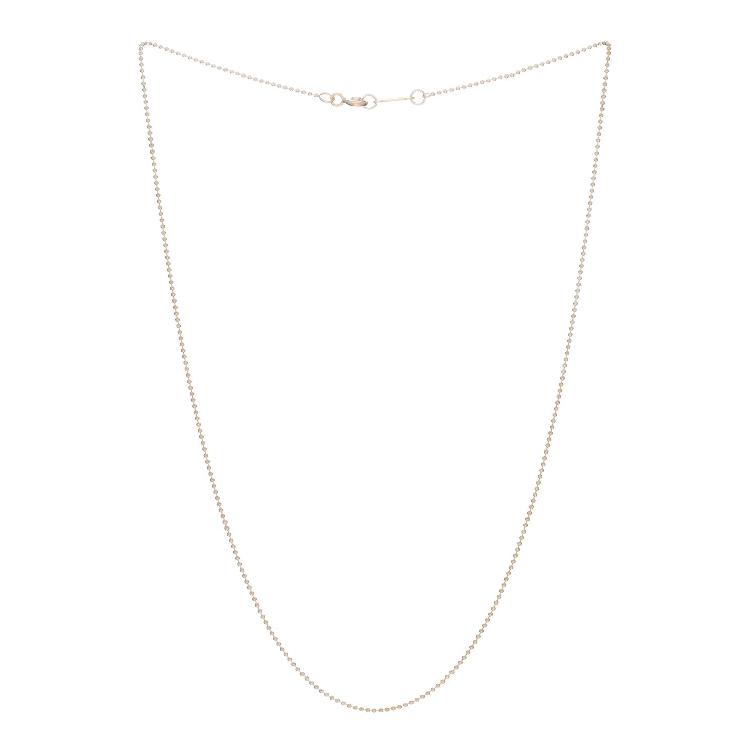 Tiffany 18K Rose Gold Beaded Chain Necklace 2 of 4