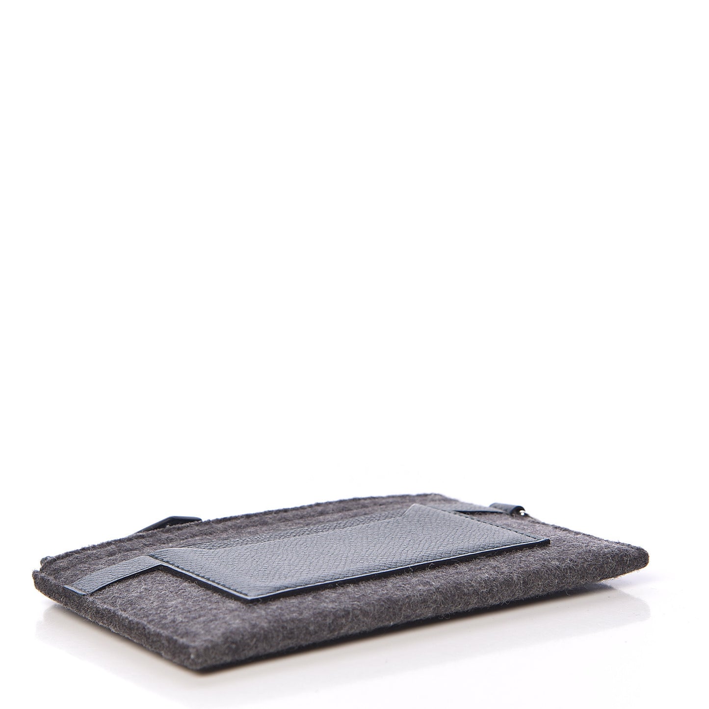Felt Epsom Toodoo Card Holder Gris Moyen Indigo Vert Cypress