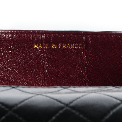 Chanel Lambskin Quilted Shoulder Flap Bag Black 9 of 10