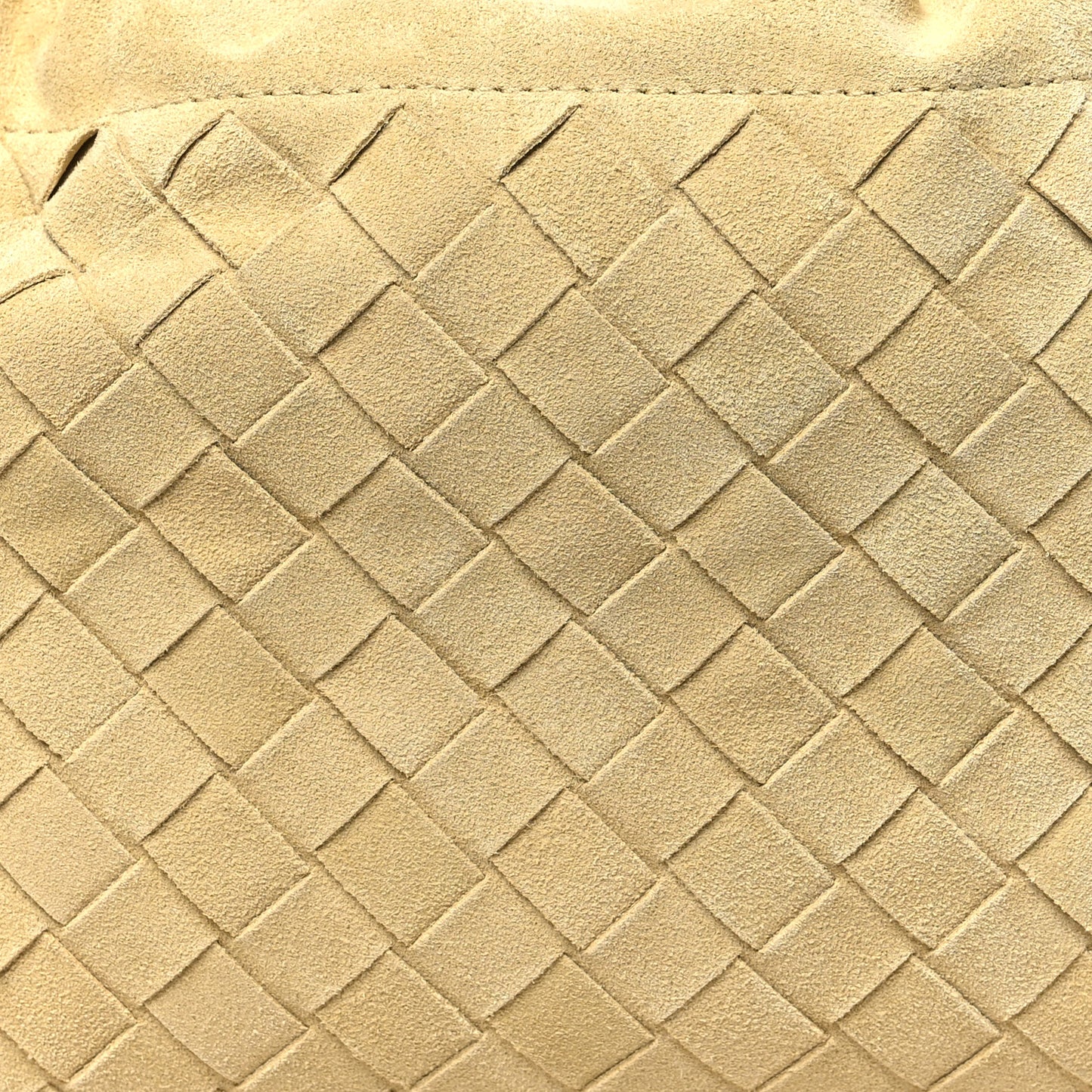 Suede Calfskin Intrecciato Soiree Pouch Clutch Tapioca Cherry
