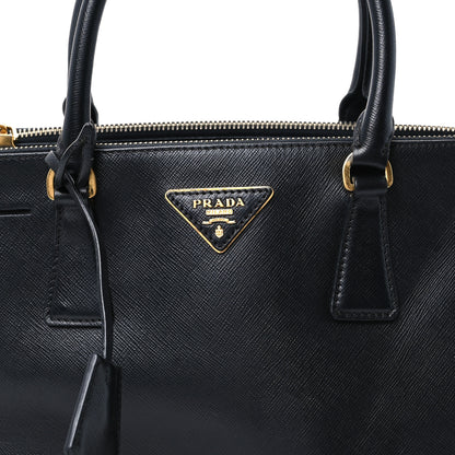 Prada Saffiano Small Galleria Double Zip Tote Black 9 of 12