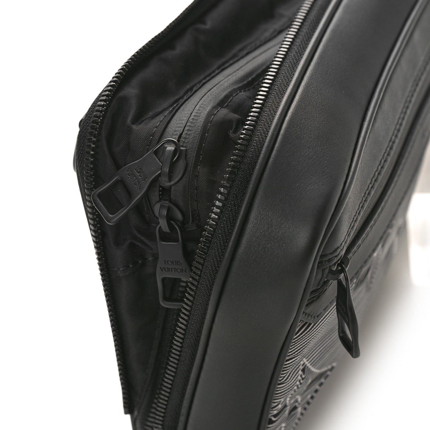 Calfskin Monogram 2054 Capsule Expandable Messenger Grey Black