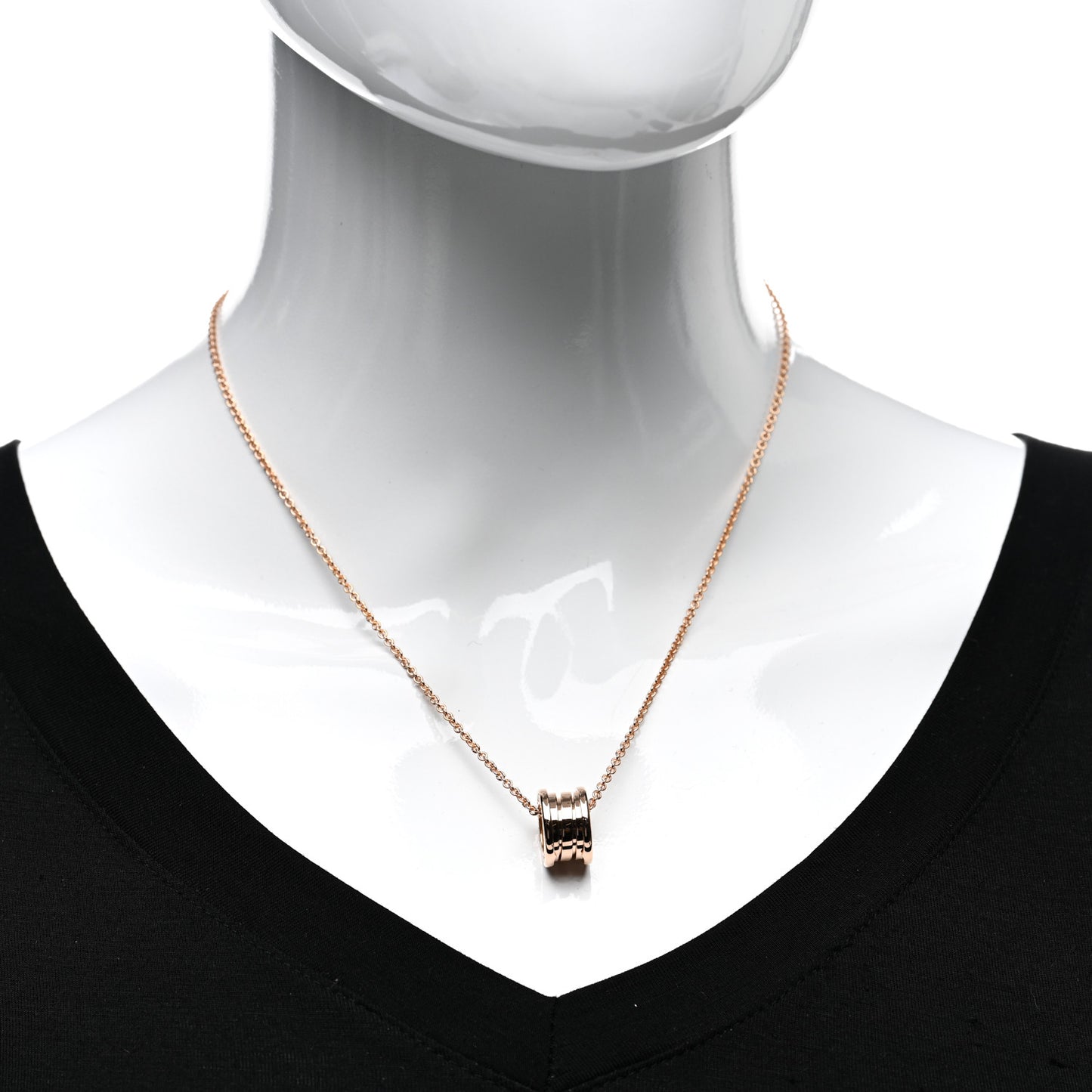 18K Rose Gold B.Zero1 Pendant Necklace