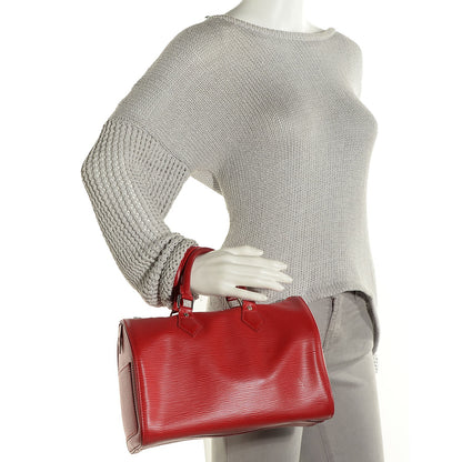 Louis Vuitton Epi Speedy 30 Rouge 2 of 7