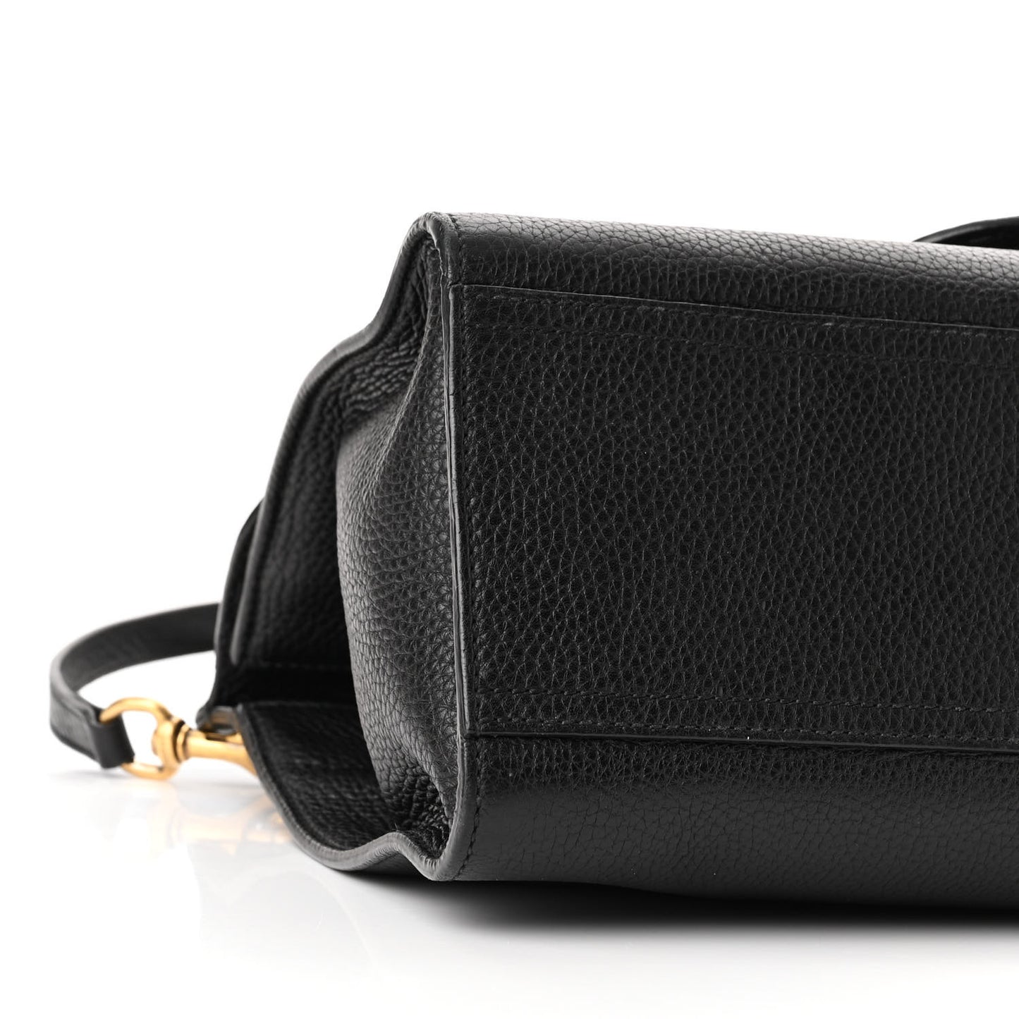 Calfskin Small GG Marmont Top Handle Bag Black