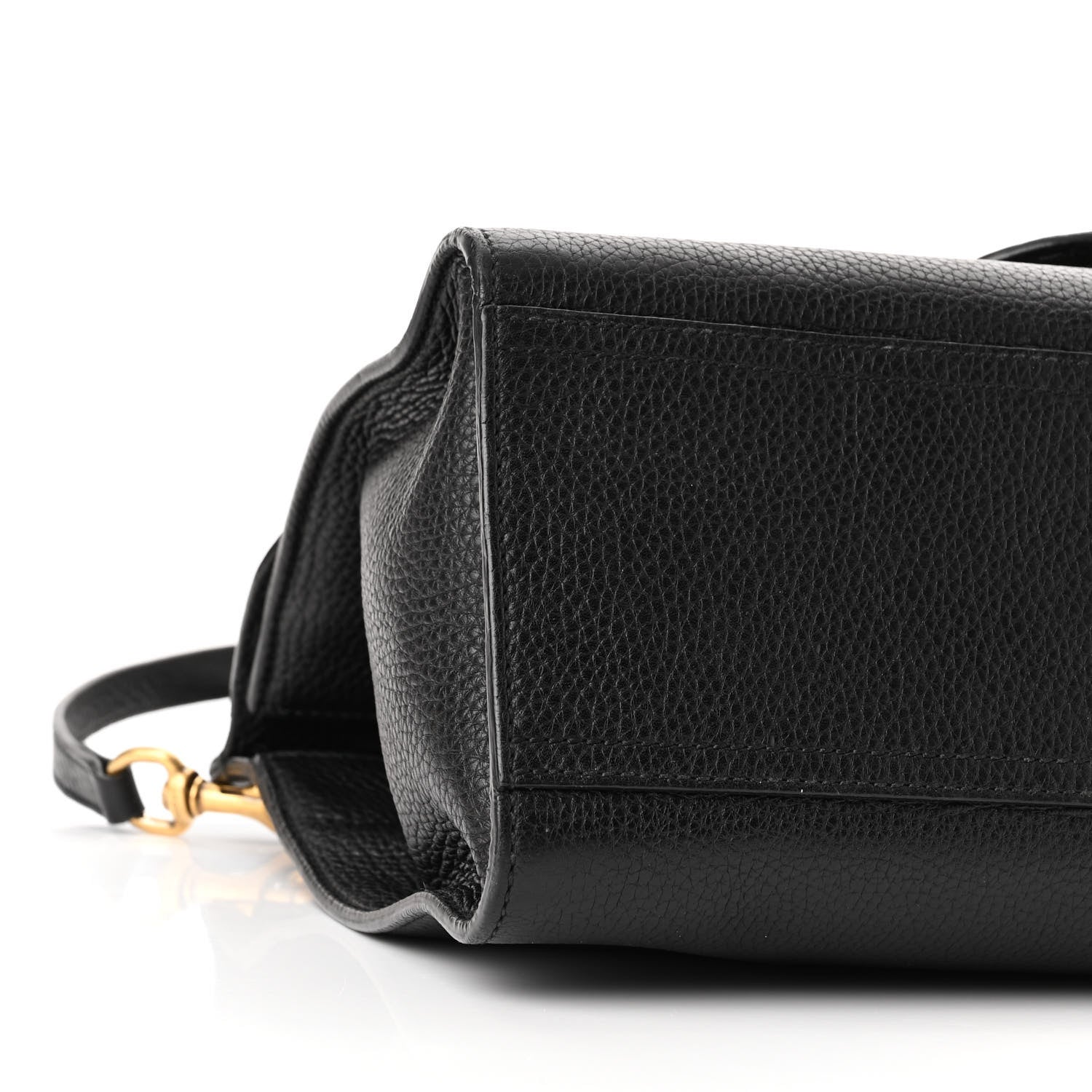 Gucci Calfskin Small GG Marmont Top Handle Bag Black 9 of 10