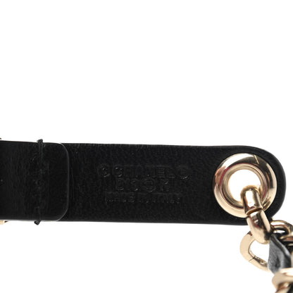 Chanel Lambskin CC Pearl Chain Belt 70 28 Black 3 of 4