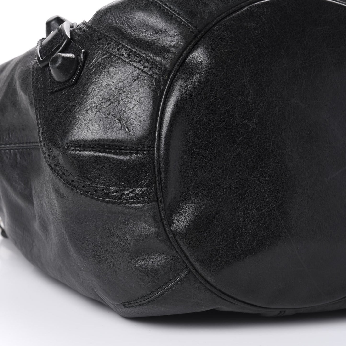 Agneau Giant Brogues Hardware Pompon Black