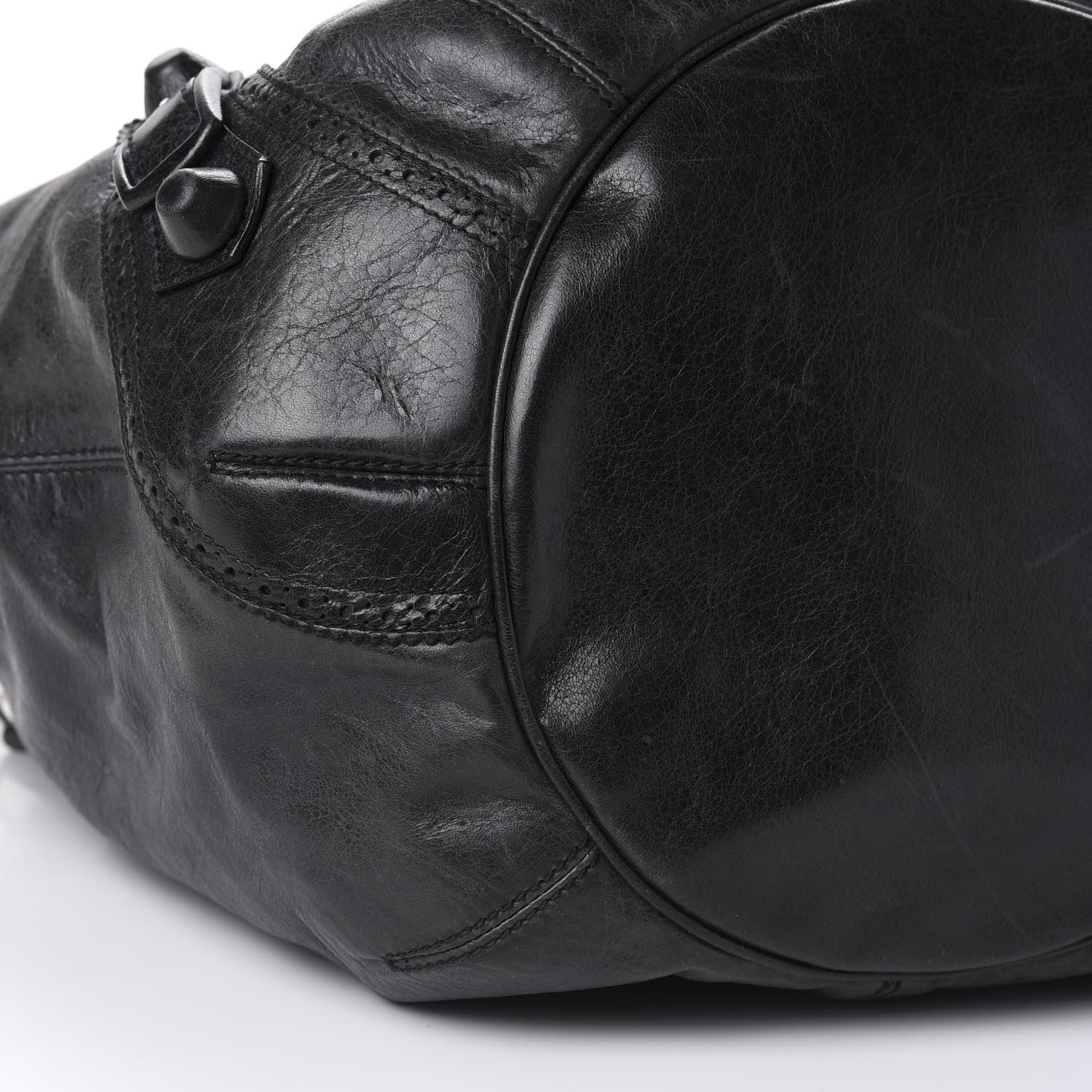 Balenciaga Agneau Giant Brogues Hardware Pompon Black 6 of 11
