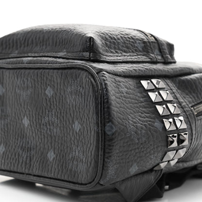MCM Visetos Side Stud Mini Stark Backpack Black 10 of 10