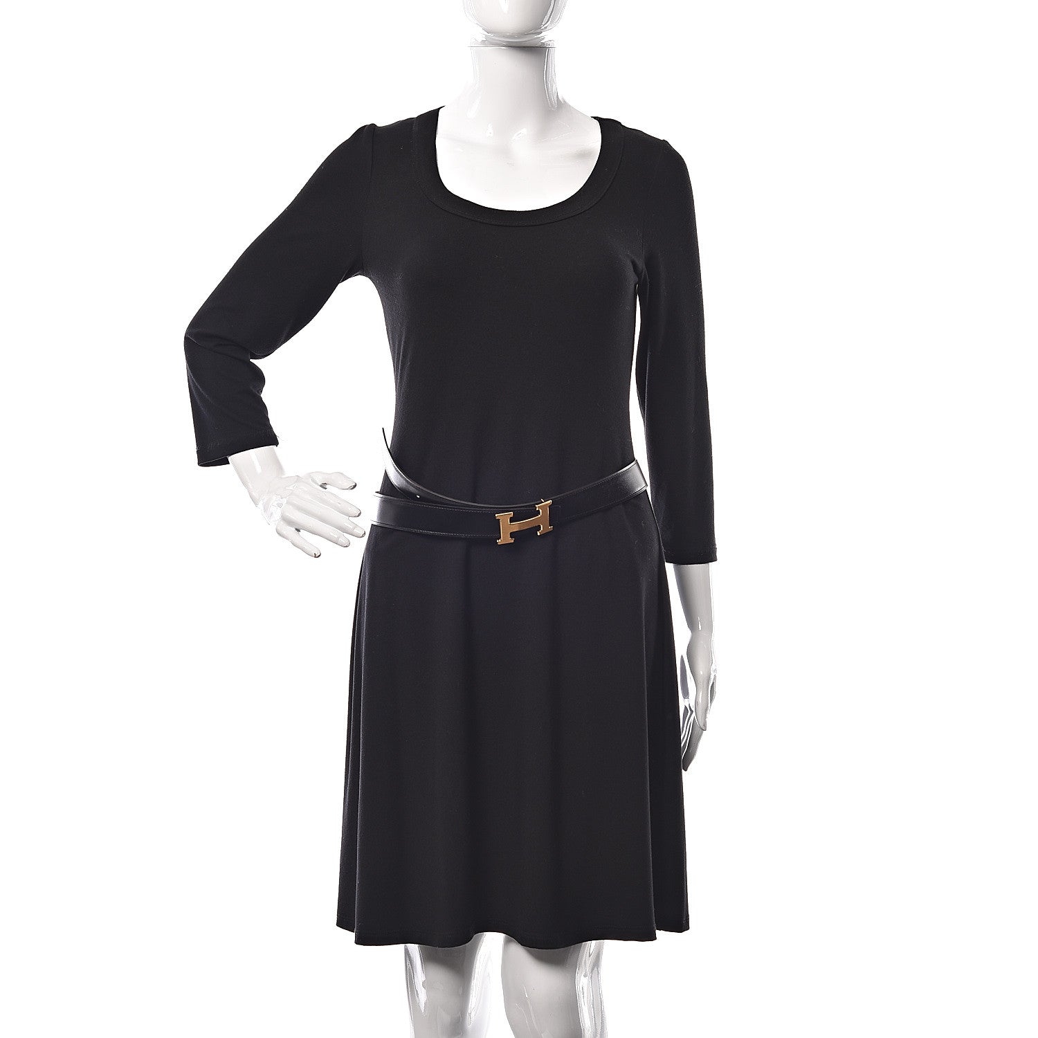 Hermes Box Togo 32mm H Belt 90 Black Gold 2 of 7