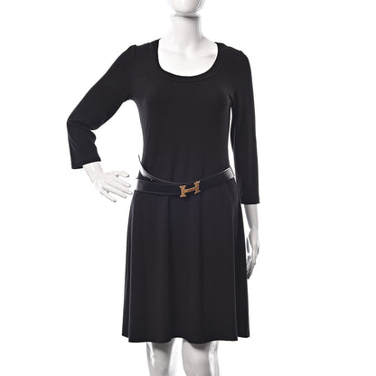 Hermes Box Togo 32mm H Belt 90 Black Gold 2 of 7