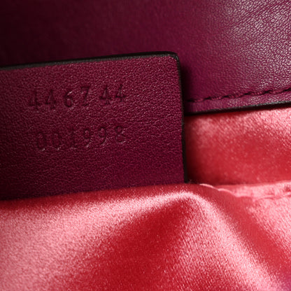 Gucci Velvet Matelasse Mini GG Marmont Shoulder Bag Fuchsia Violet Cyclamen 7 of 13