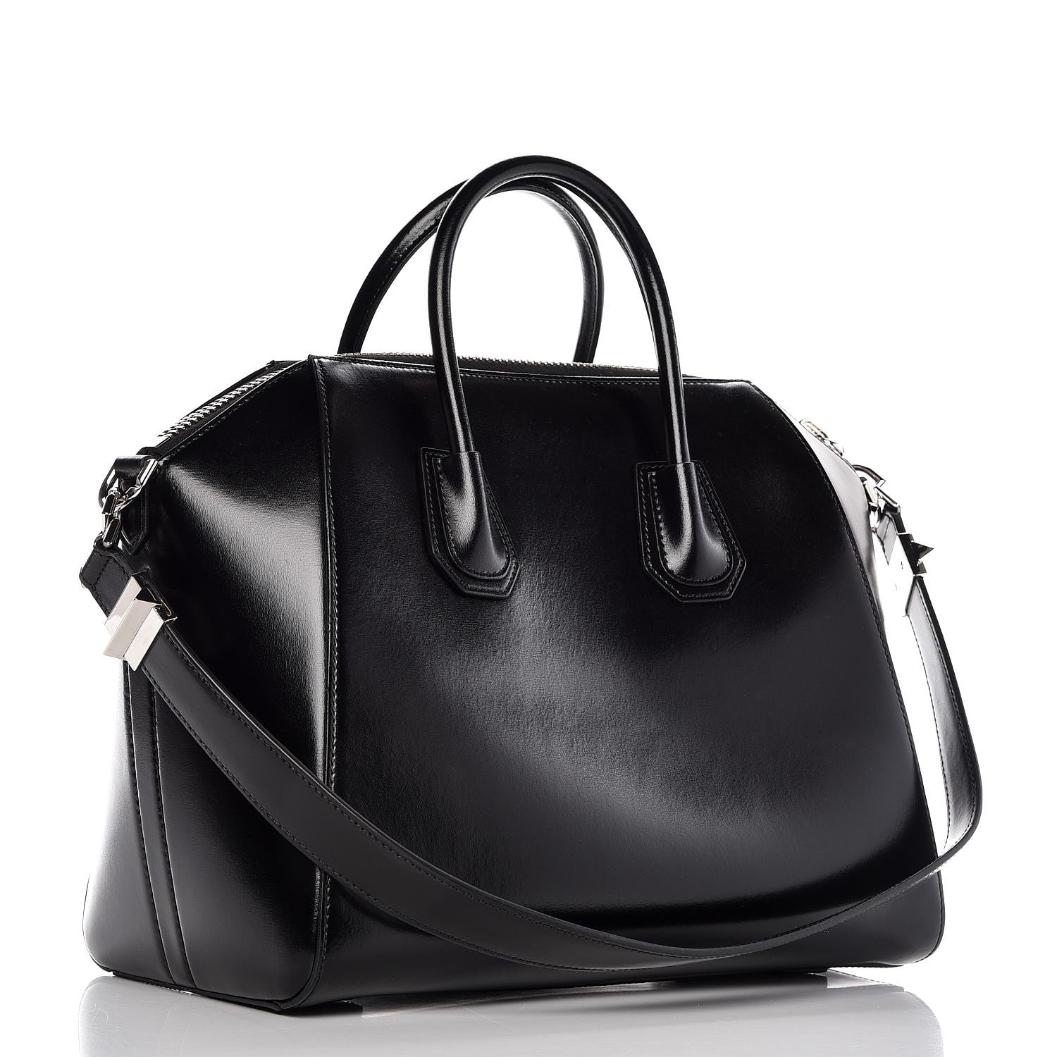 Givenchy Shiny Lord Calfskin Medium Antigona Black 3 of 8