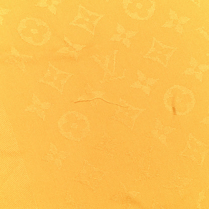 Louis Vuitton Wool Silk Monogram Shawl Safran 7 of 9