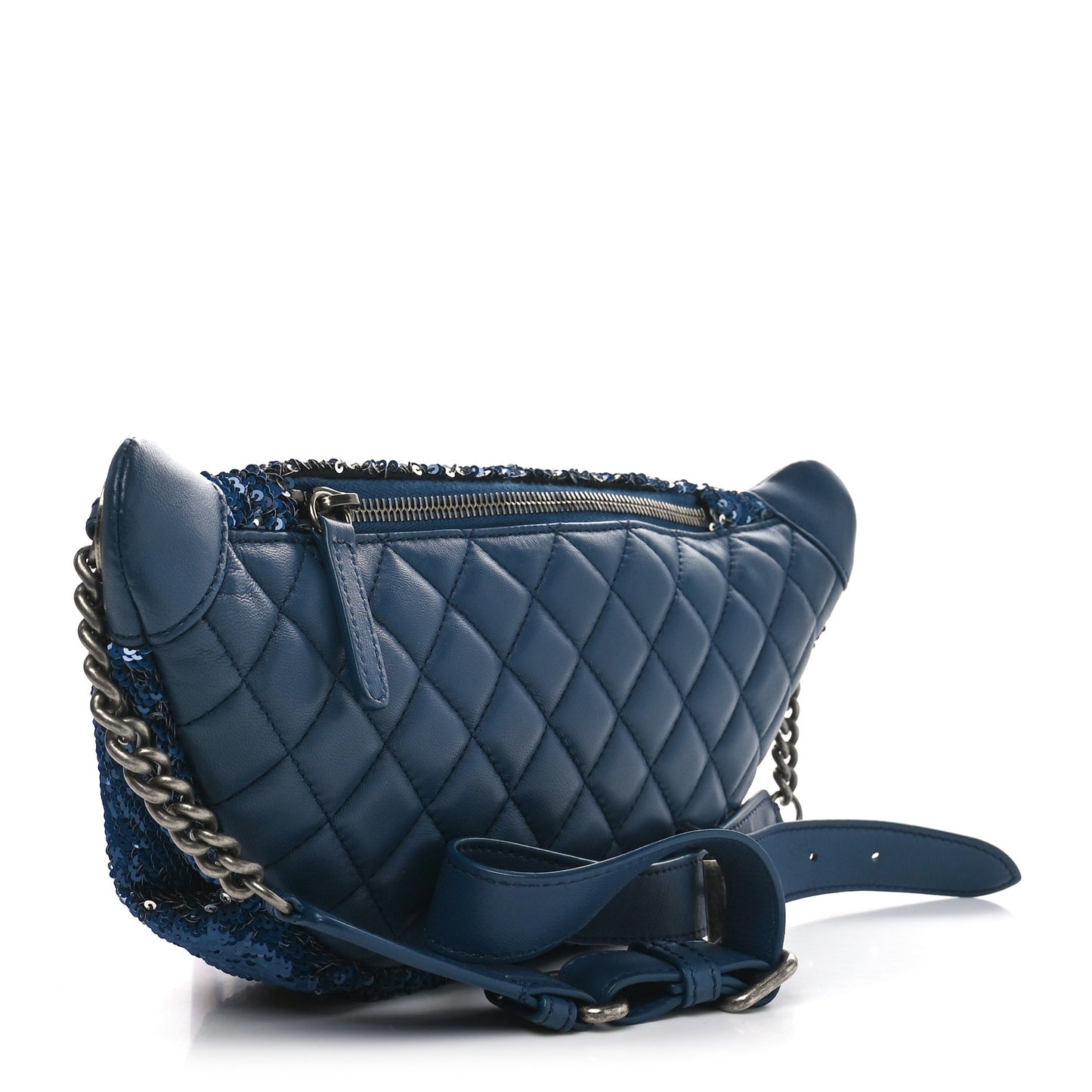 Sequin Coco Cuba Waist Bag Fanny Pack Blue Pink