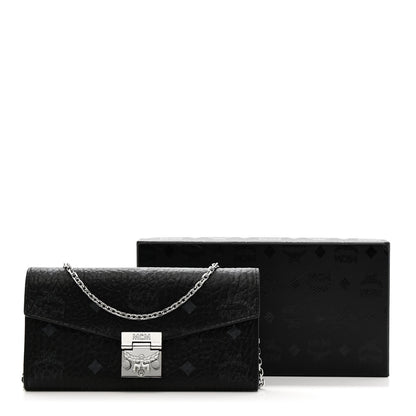 MCM Visetos Large Patricia Wallet On Chain Black 14 of 14