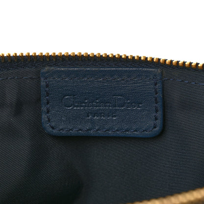 Christian Dior Monogram Mini Saddle Pochette Navy 6 of 10