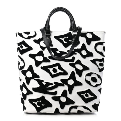 Louis Vuitton X UF Tufted Monogram Tufted Cabas White Black 2 of 17