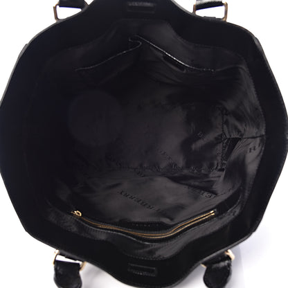 Burberry Patent Large Somerford Tote Black 5 of 12