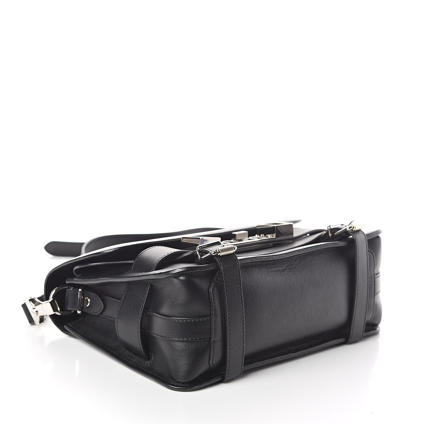 Calfskin PS11 Classic Shoulder Bag Black