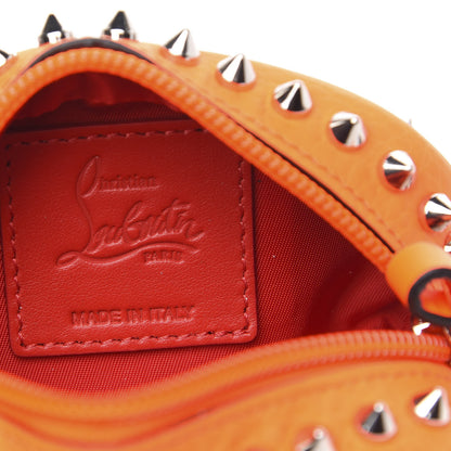 Christian Louboutin Grained Calfskin Spikes Blaster Lanyard Pouch Fizz Black 6 of 7
