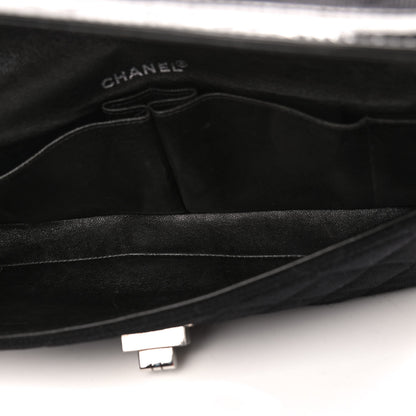 Chanel Jersey Patent Quilted 2.55 Reissue East West Flap Black 4 of 5
