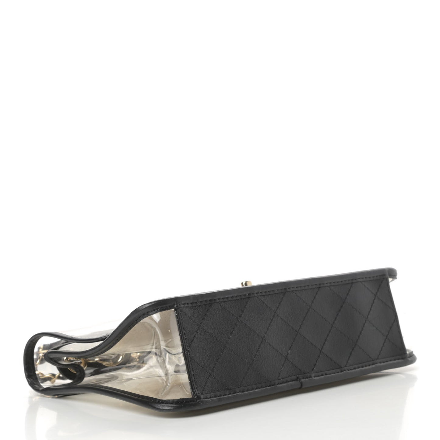 Lambskin PVC Medium Coco Sand Flap Black