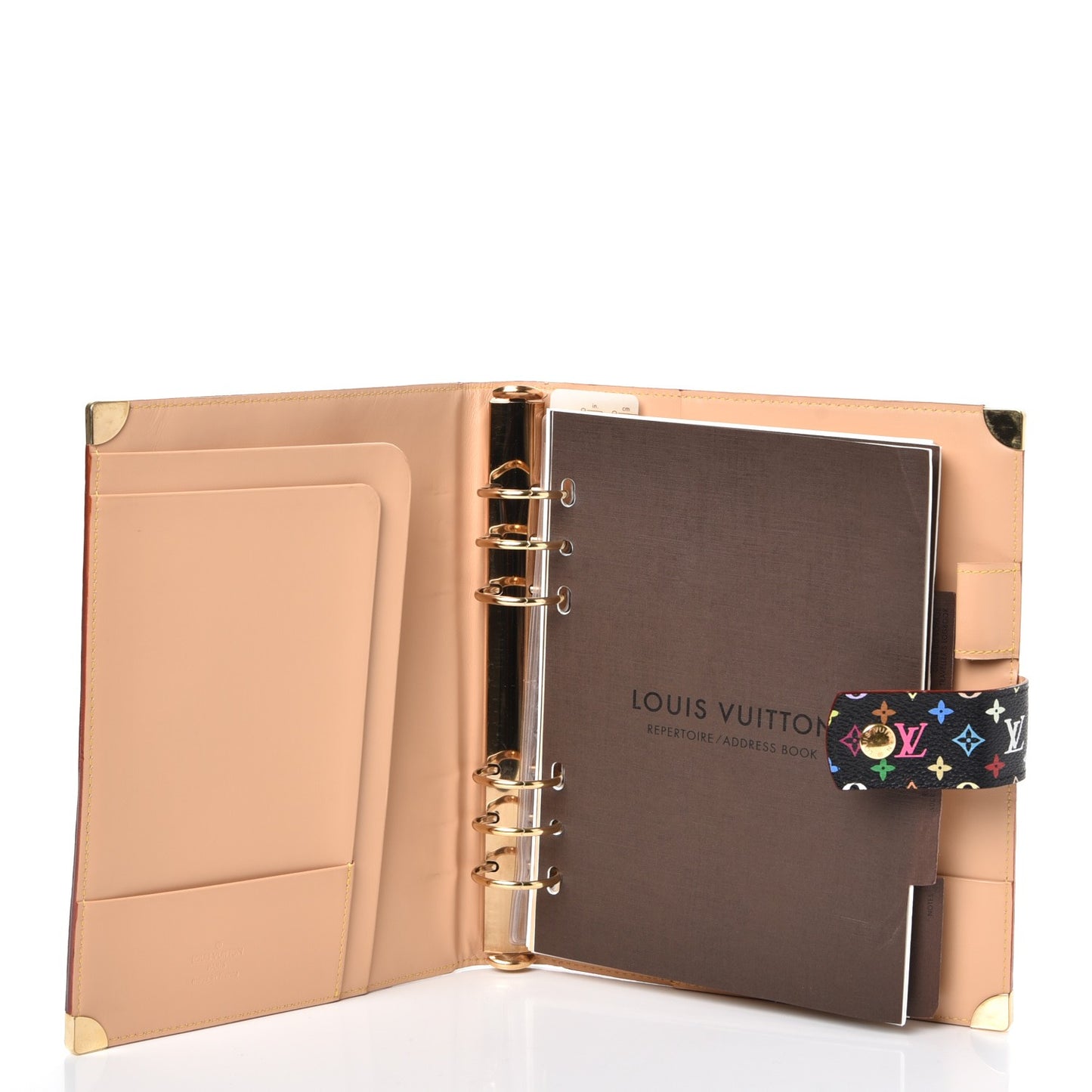 Monogram Multicolor Large Ring Agenda Black