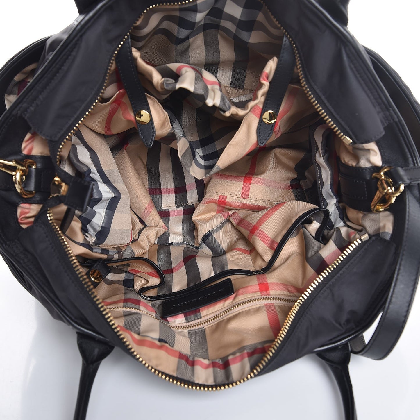 Nylon Large Olympia Diaper Bag Black