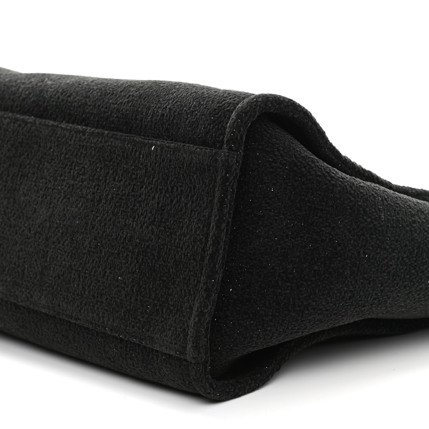 Lurex Boucle Medium Deauville Tote Black