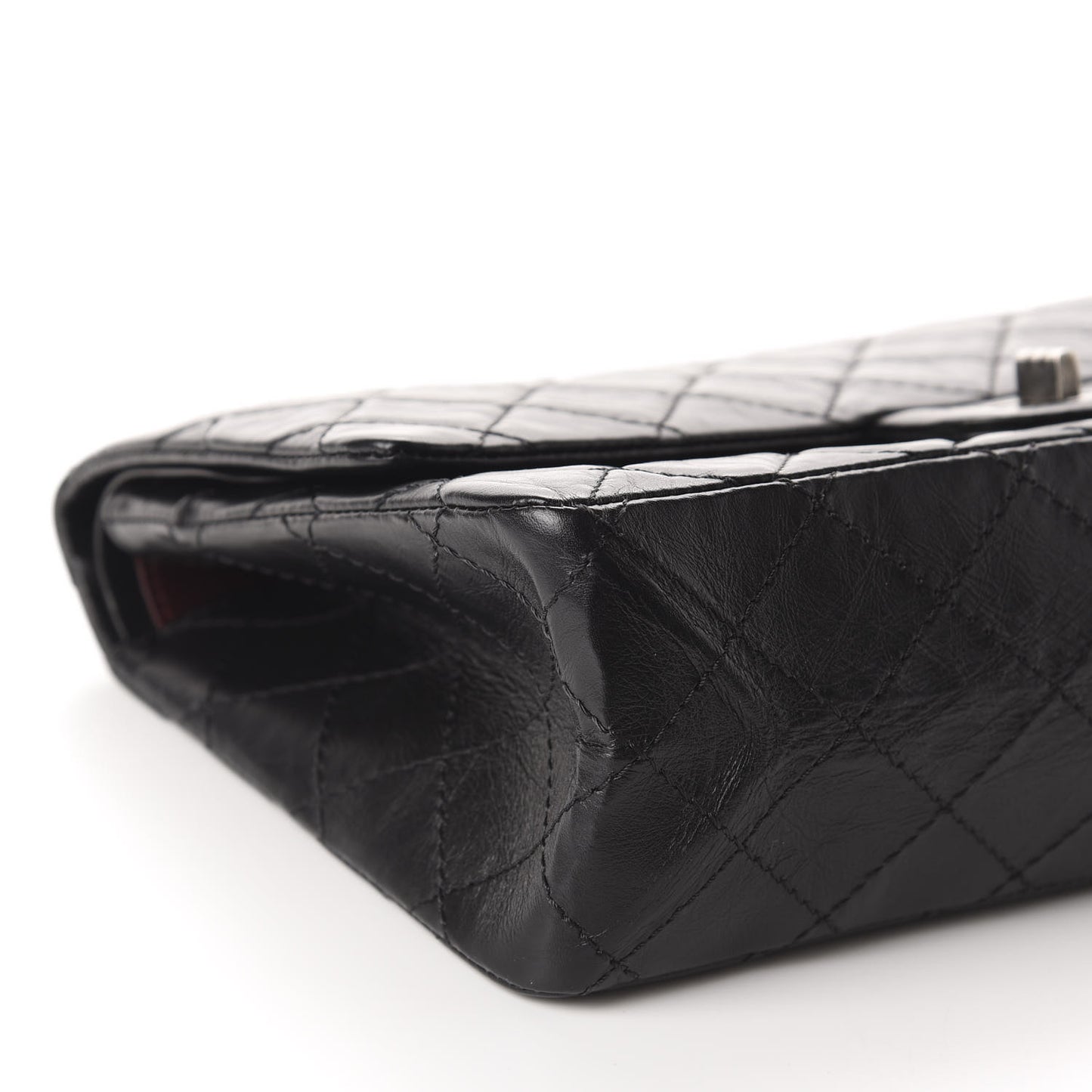 Aged Calfskin Quilted 2.55 Reissue 226 Flap Black