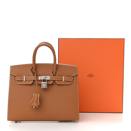 Hermes Madame Calfskin Birkin Sellier 25 Gold 11 of 11