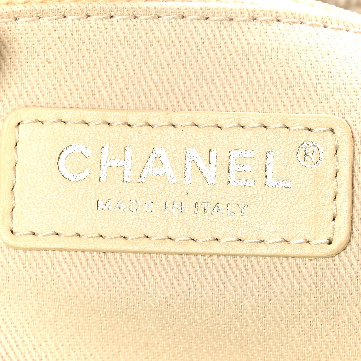 Chanel Canvas Large Deauville Tote Ivory 6 of 10