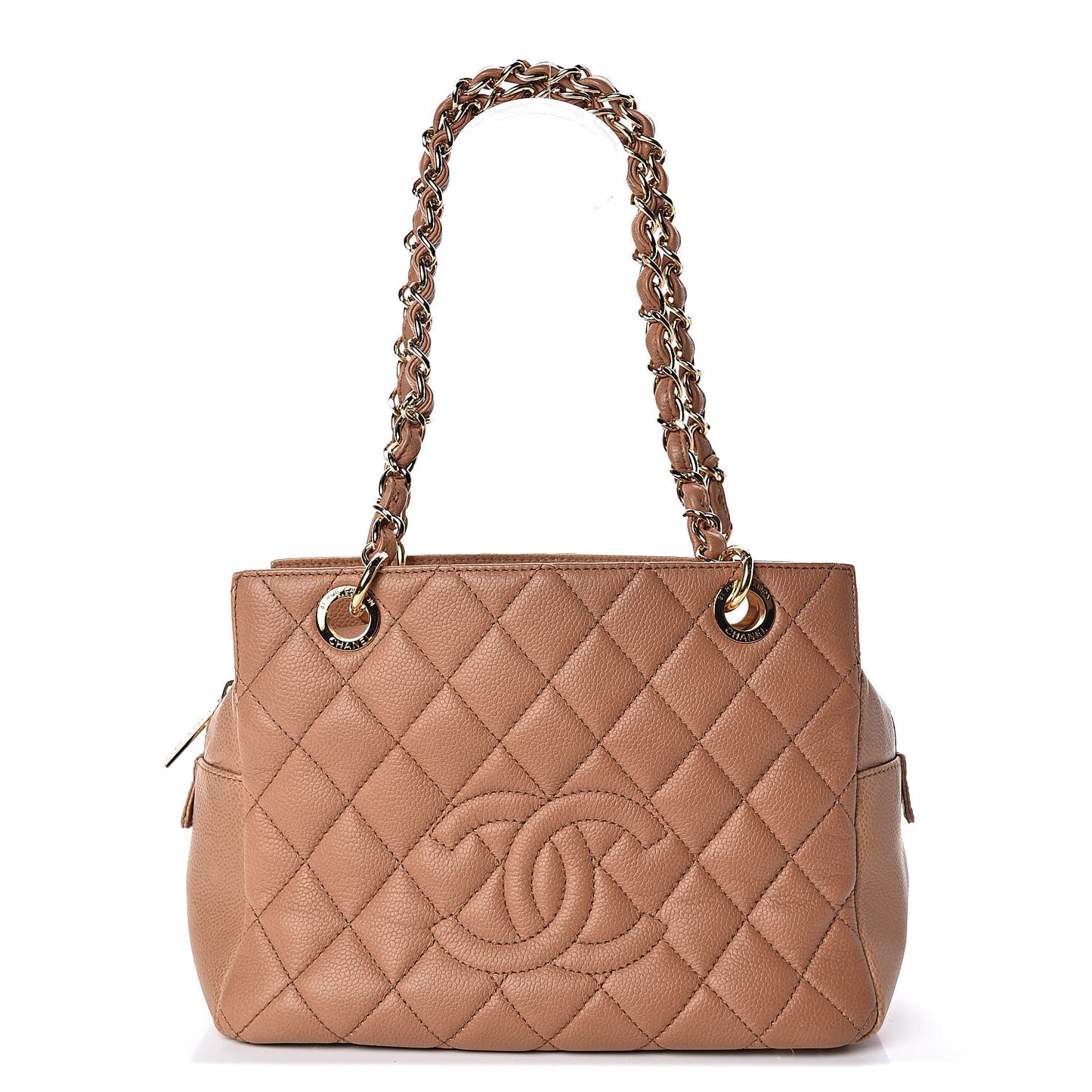 Caviar Petit Timeless Tote PTT Dark Beige