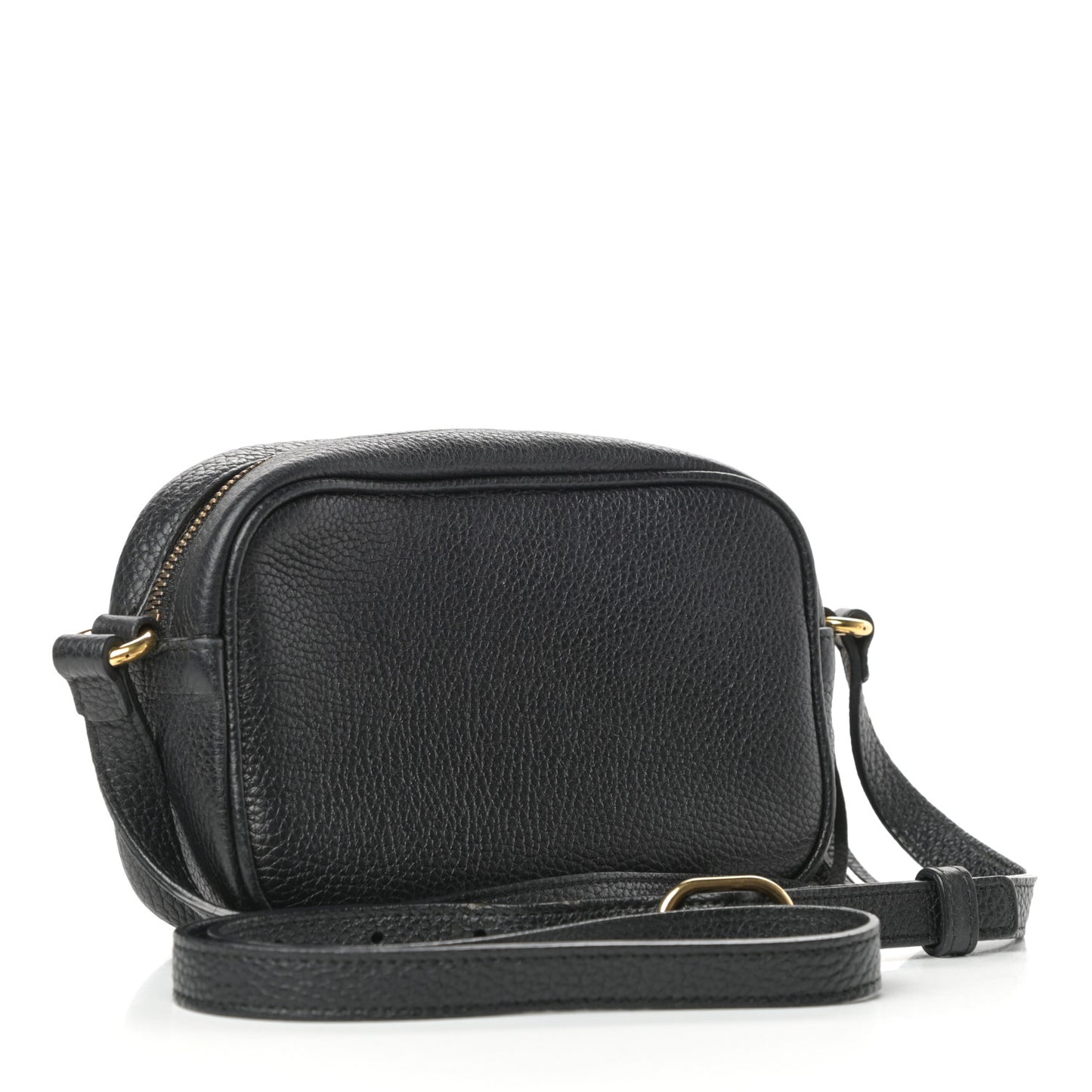 Pebbled Calfskin Mini Soho Disco Bag Black