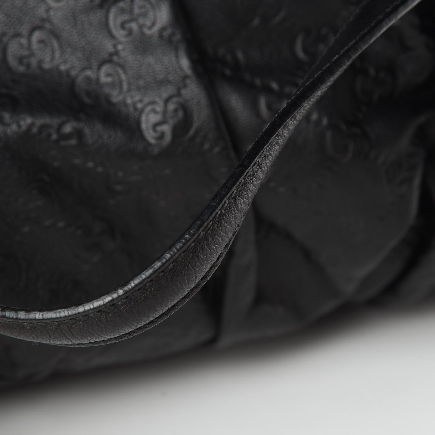 Guccissima Full Moon Tote Black