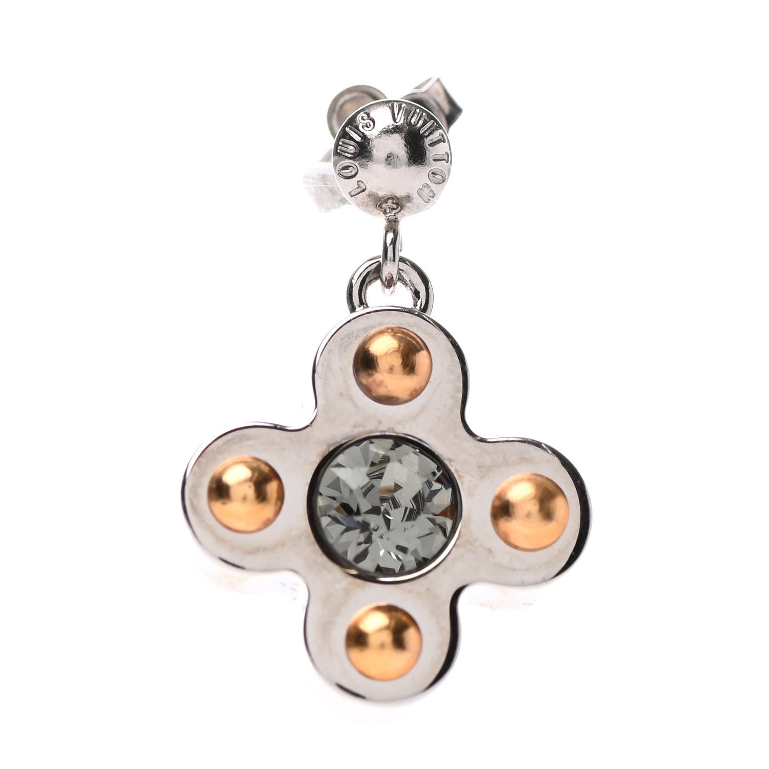 Louis Vuitton Crystal Love Letters Earrings GM Set of 3 4 of 5
