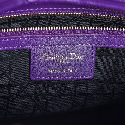 Christian Dior Lambskin Cannage Large Lady Dior Purple 6 of 7