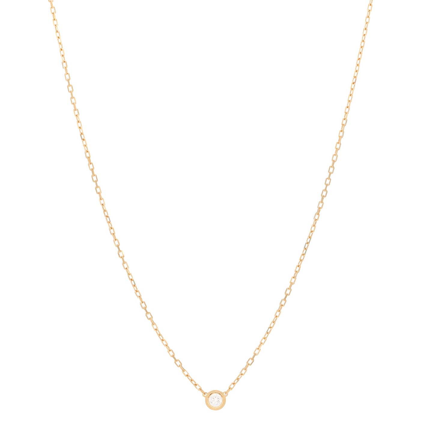 18K Yellow Gold Diamond SM D'Amour Pendant Necklace