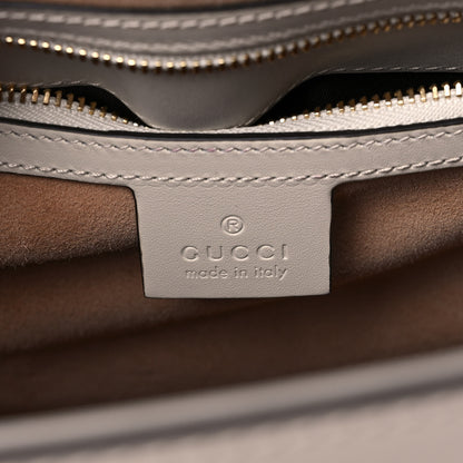 Gucci Calfskin Maxi Sylvie Top Handle Bag White 6 of 13