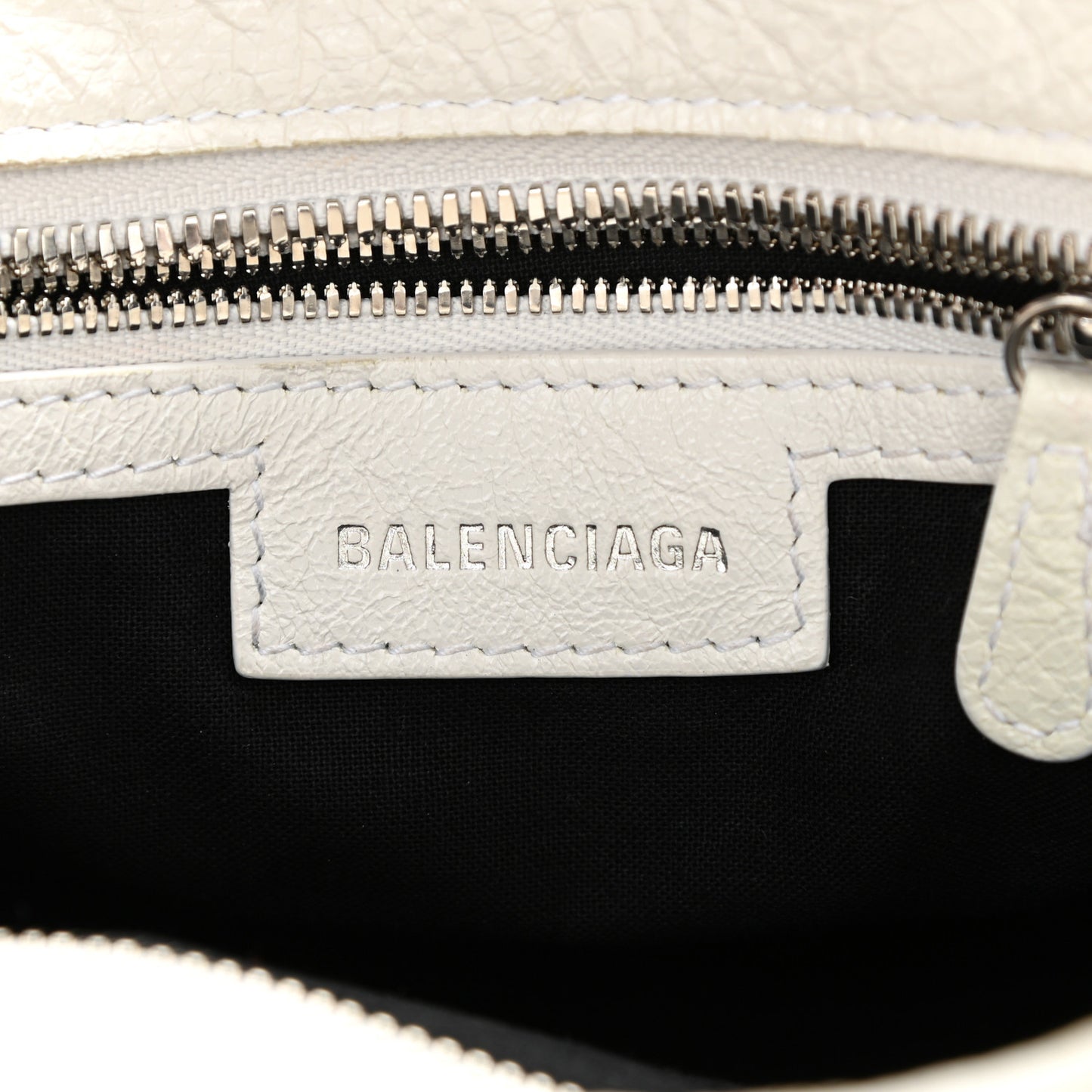 Agneau Arena Neo Cagole Handbag XS Optic White