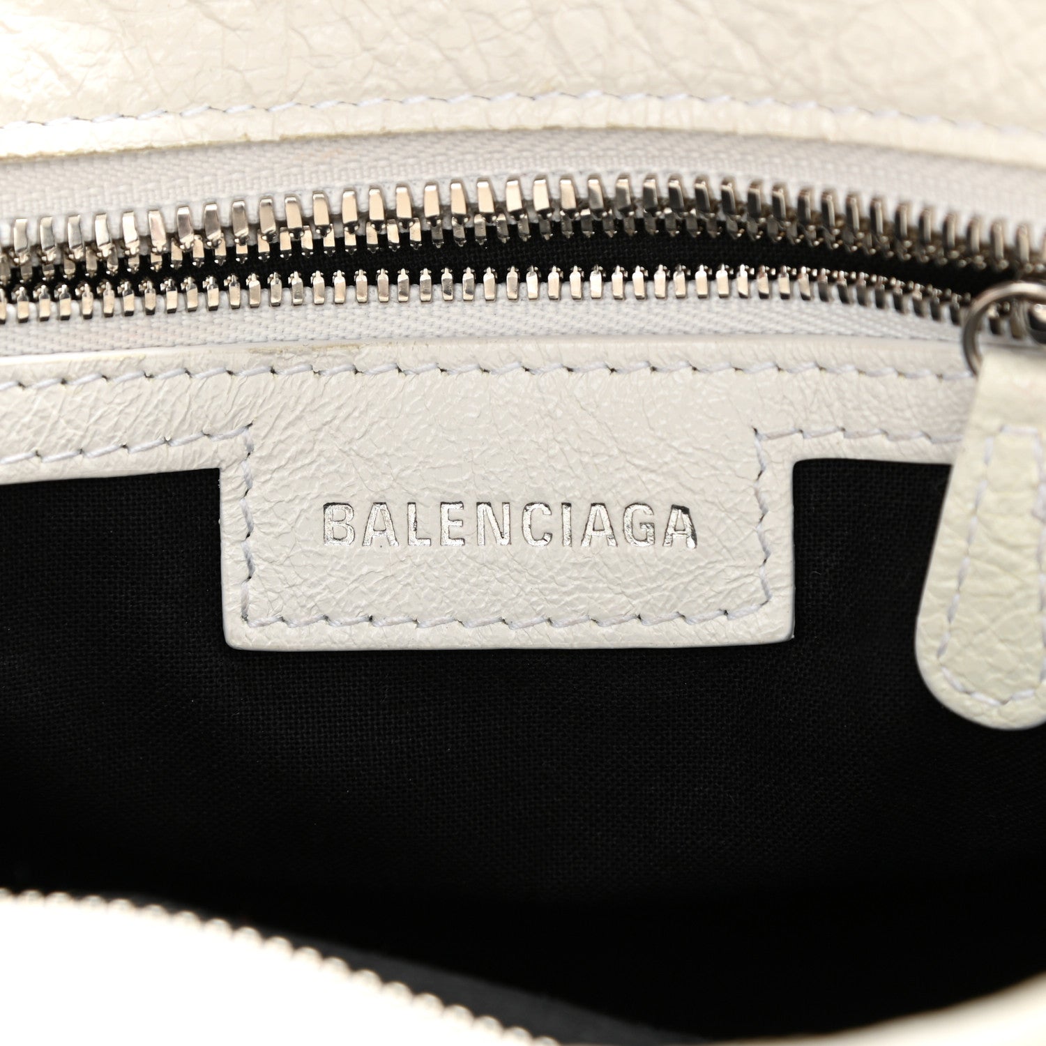 Balenciaga Agneau Arena Neo Cagole Handbag XS Optic White 7 of 11