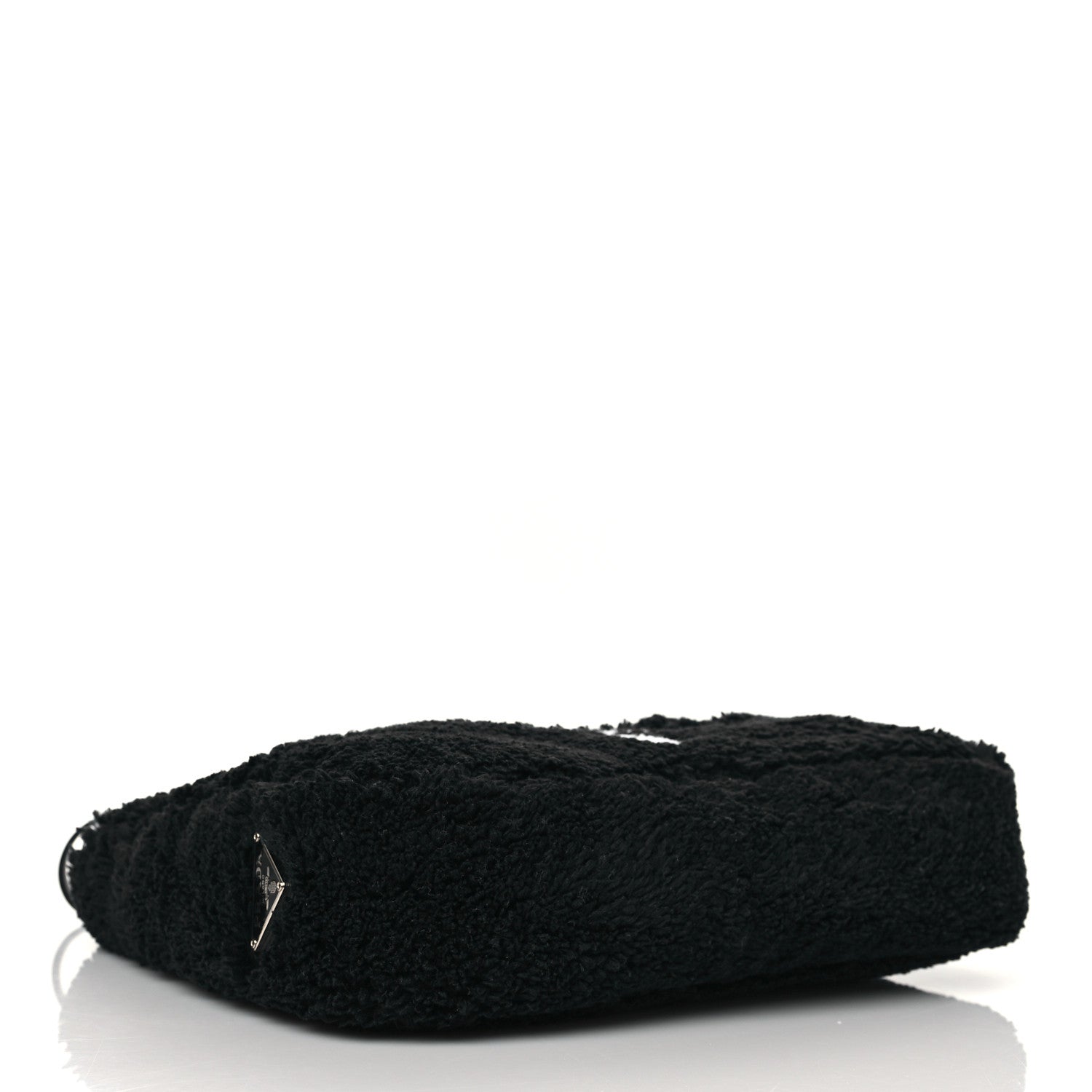 Prada Terry Cloth Mini Re-Edition 2000 Bag Black White 4 of 11