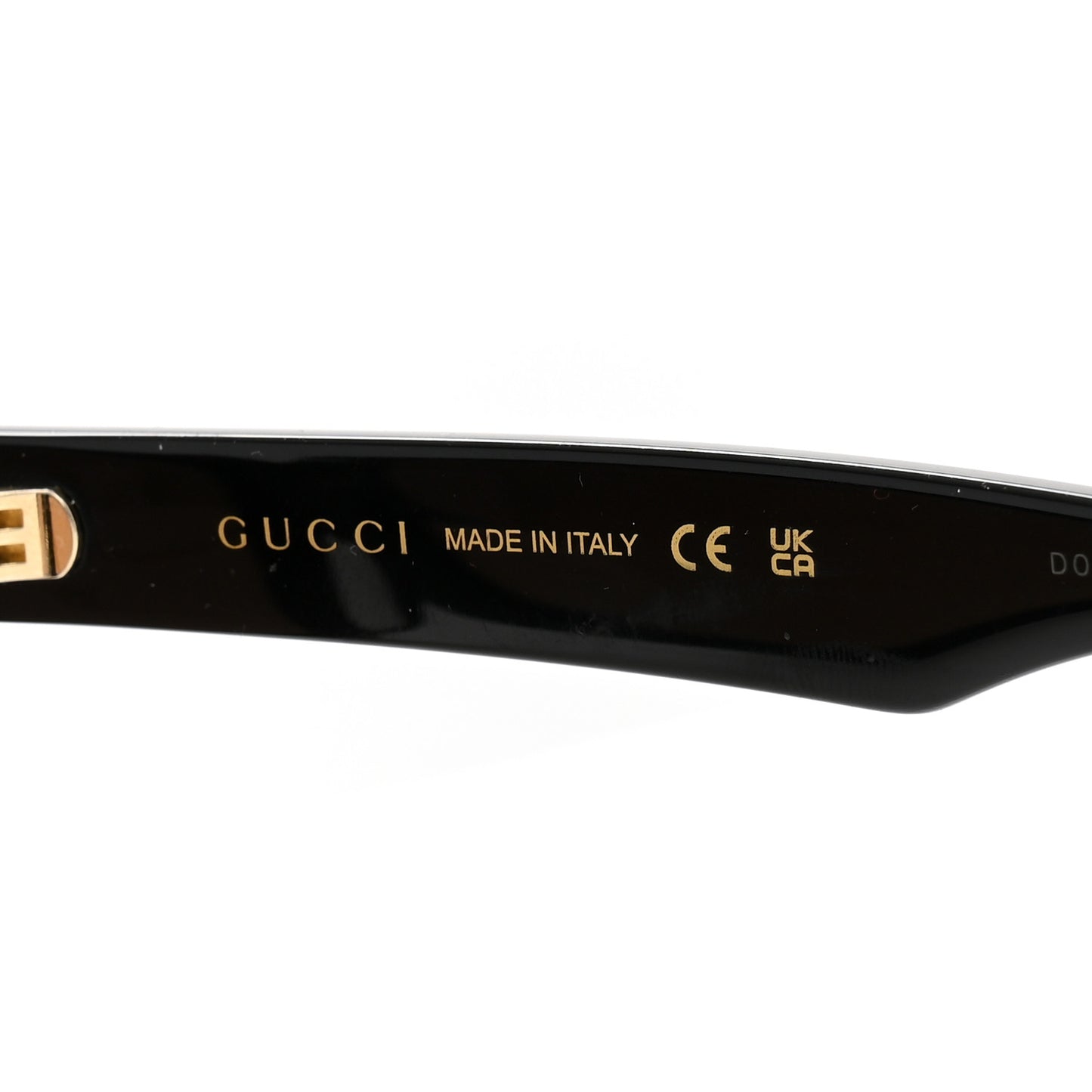 Acetate Rectangle Sunglasses GG0960SA Black