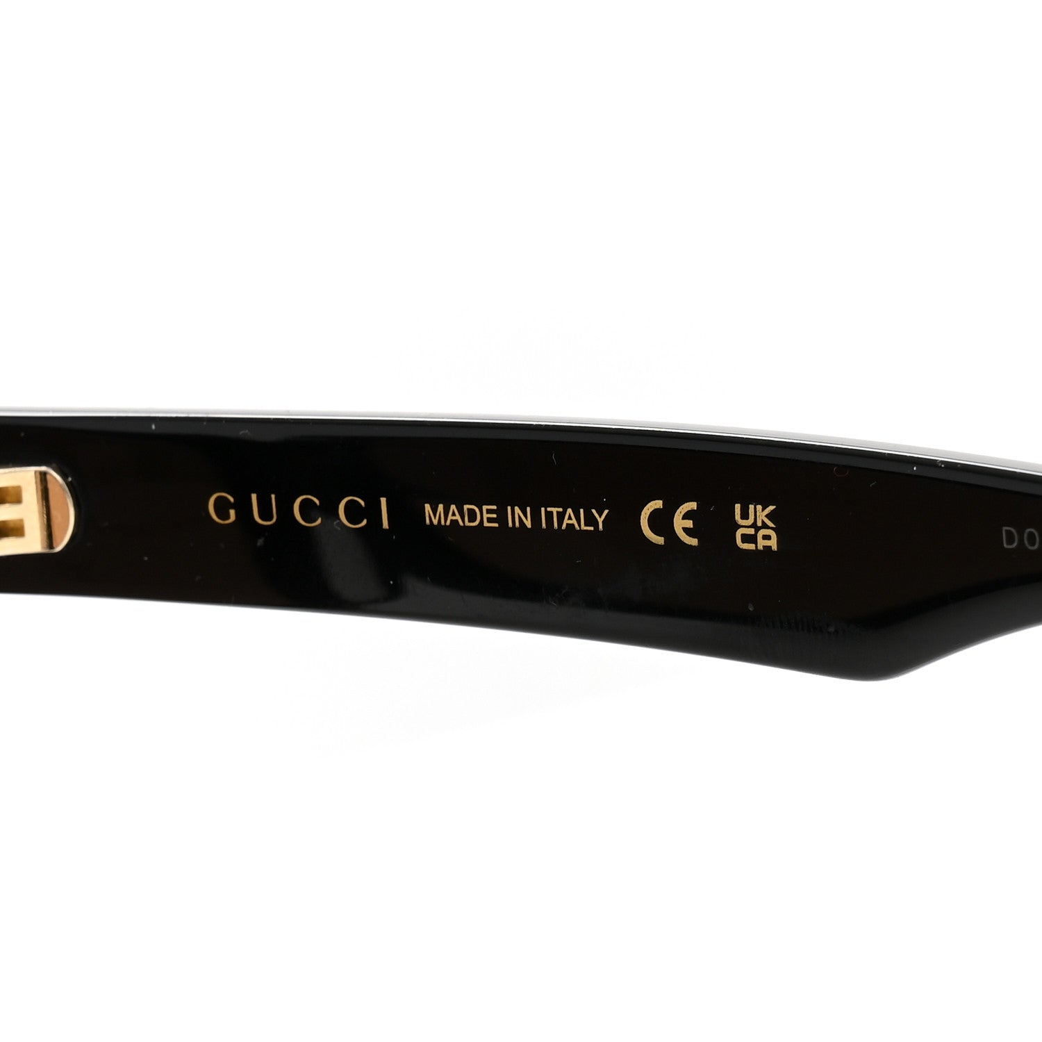 Gucci Acetate Rectangle Sunglasses GG0960SA Black 5 of 8
