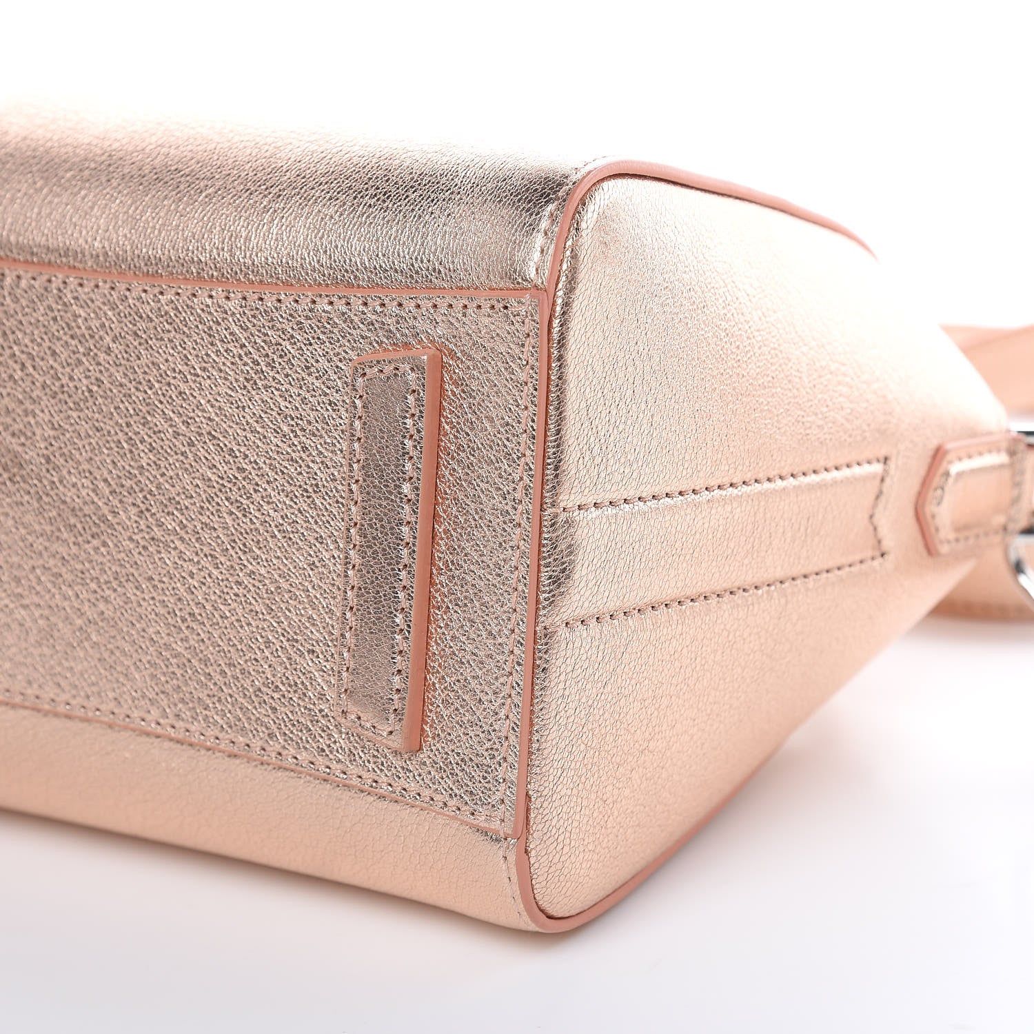 Givenchy Metallic Sugar Goatskin Mini Antigona Light Pink 9 of 12