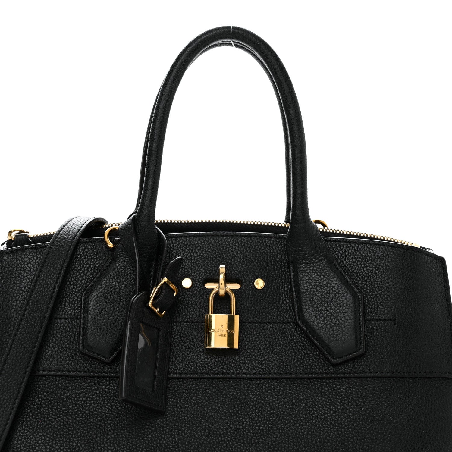 Louis Vuitton Taurillon City Steamer MM Black 8 of 13