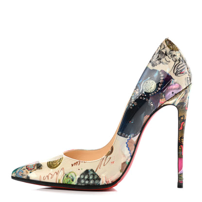 Christian Louboutin Patent Trash Pigalle Follies 100 Pumps 36.5 Multicolor 1 of 10
